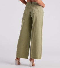 Good Angle Mid Rise Wide-Leg Denim Jeans