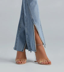 The Glam Treatment Rhinestone Flare Denim Jeans