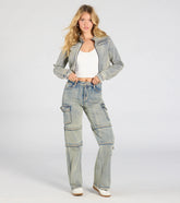 Cutie In Cargo High-Rise Denim Jeans