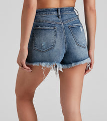 Remy High-Rise Cutoff Denim Shorts by Windsor Denim