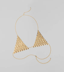 Sultry Goddess Metal Chain Bra