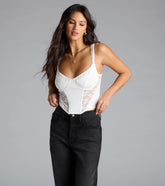 Forever Feels Lace Knit Bustier
