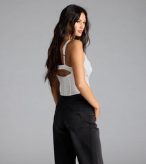 Forever Feels Lace Knit Bustier