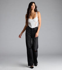 Forever Feels Lace Knit Bustier