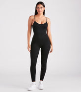 Need-Now Sleeveless Knit Catsuit