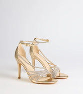 Radiant Night Rhinestone Metallic Stiletto Heels