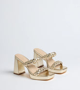 Social Season Braided Strap Mules