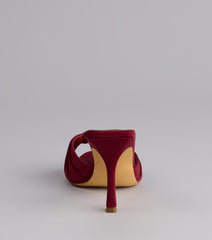 Touch Of Drama Stiletto Mules