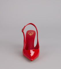 Bold Chic Slingback Stiletto Heels