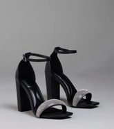 Royal Treatment Rhinestone Block Heels