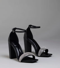 Royal Treatment Rhinestone Block Heels