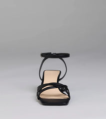 Chic And Ready Strappy Kitten Heels