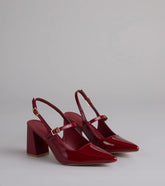 Too Chic To Quit Sling-Back Pumps