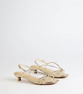 Tied Together Strappy Kitten Heels