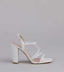 Flirt Mode Activated Strappy Block Heels