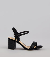 Disco Dreams Rhinestone Block Heels