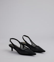Double Take Mesh Sling-Back Pumps