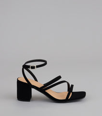 Steppin' Out Strappy Wide Fit Block Heels