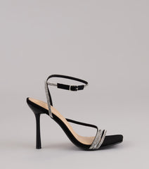 Strut With Glamour Rhinestone Stiletto Heels