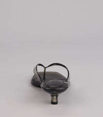 Throwback Glow Jelly Kitten Heels