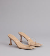 Strut And Stun Thong Mules