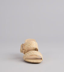 Sun Chaser Stiletto Buckle Mules