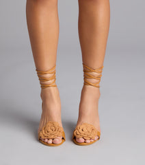 Rosé All Day Lace Up Heels
