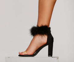 Marabou's Most Wanted Block Heels