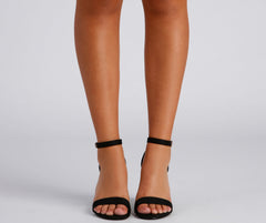 Basic Beauty Nubuck Block Heels