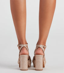 Bring That Sparkle Glitter Heels
