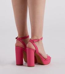 All Dressed Up Platform Heels