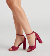 Own This Shine Glitter Block Heels