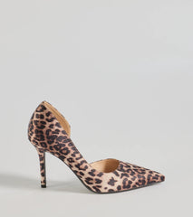 Roaring Glam Leopard Print Stiletto Pumps