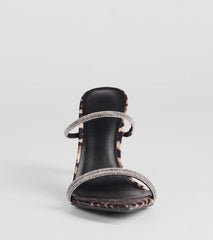 Wild Luxe Leopard And Rhinestone Stiletto Heels