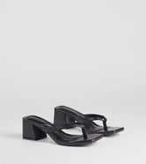 Elevated Chic Thong-Strap Mules
