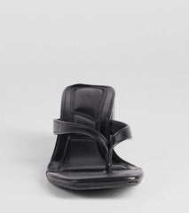 Elevated Chic Thong-Strap Mules