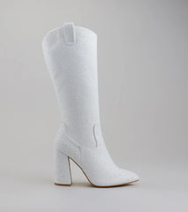 Chic Girl Era Pearl Knee-High Boots