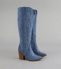 Kick Up the Fun Cowboy Knee High Boots