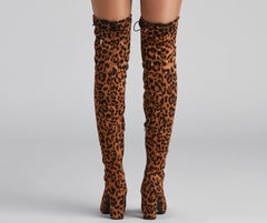 Leopard Love Over-The-Knee Boots