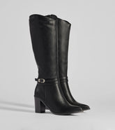 Strut The Streets Under-The-Knee Faux Leather Boots