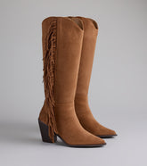 Fringe Worthy Cowboy Knee High Boots