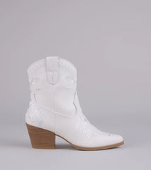 Full Bloom Floral Cowboy Booties