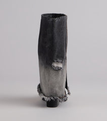 Fray All Day Denim Booties