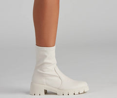 Edgy Kicks Fitted Lug Booties