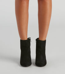 Tied With Style Block Heel Booties