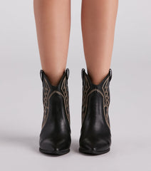 Country Style Cowboy Booties