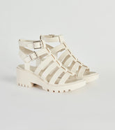 Catch Of The Day Caged Lug Sandals