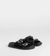 Cool Girl Studded Western Buckle Sandals