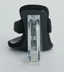 Trendy Mode Thong Strap Cutout Clear Wedges