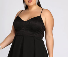 Plus Lace Appeal Skater Dress